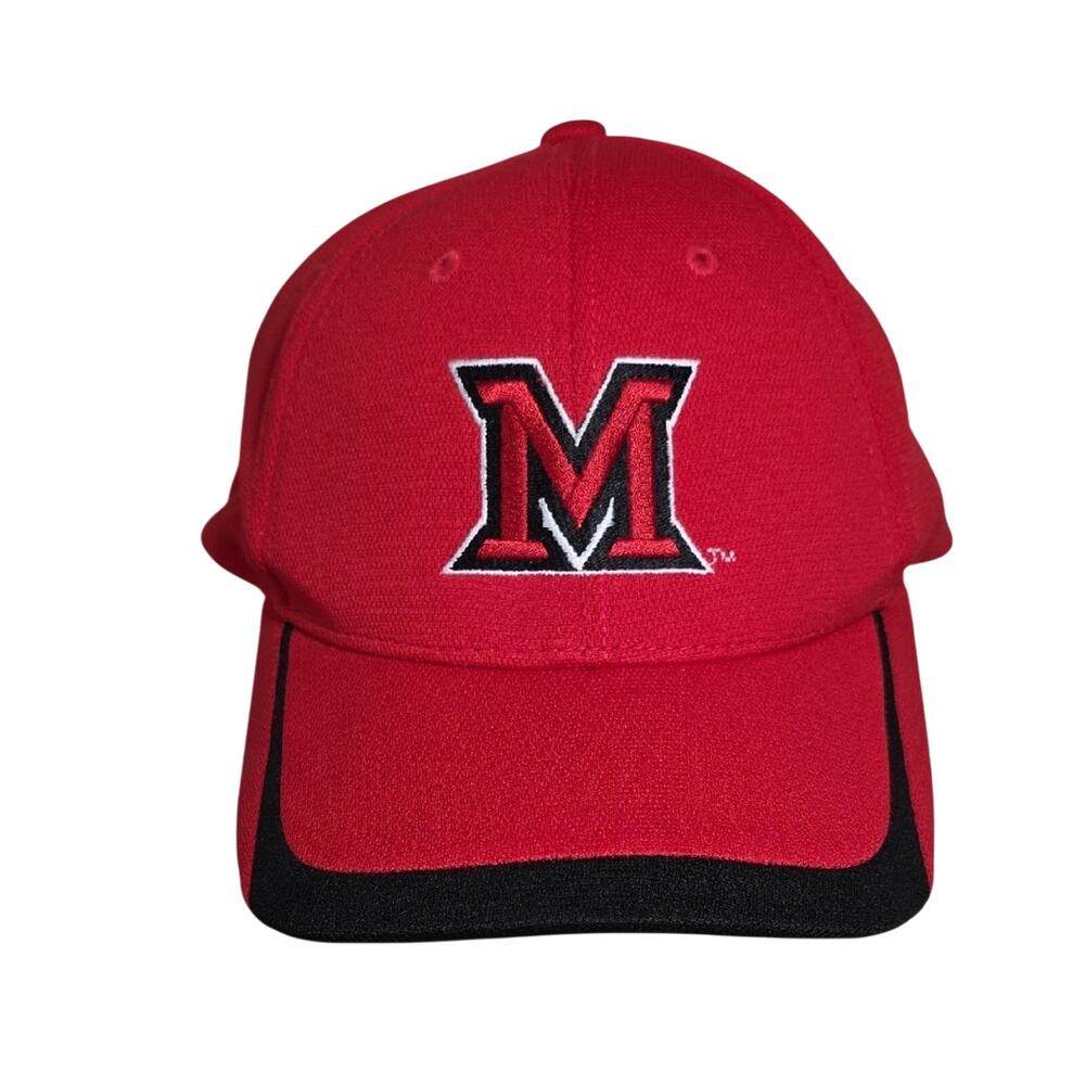 Sport-Tek Red Miami RedHawks Adjustable Baseball Cap